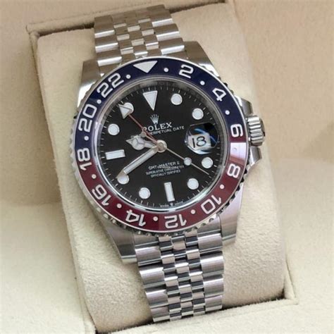 rolex gmt blue dial white gold|rolex gmt pepsi 2023.